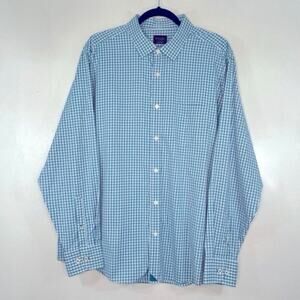 UNTUCKit Blue Checkered Casual Button Down Shirt